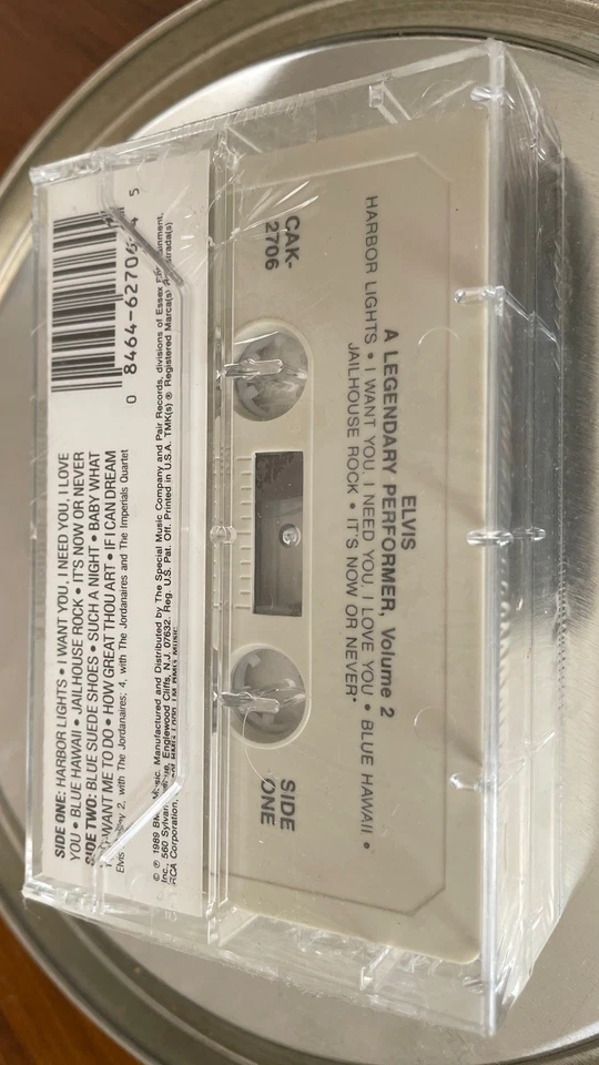 ELVIS “A Legendary Performer” Double Cassette Complete Collector RARE NEW MINT - Image 2 of 4