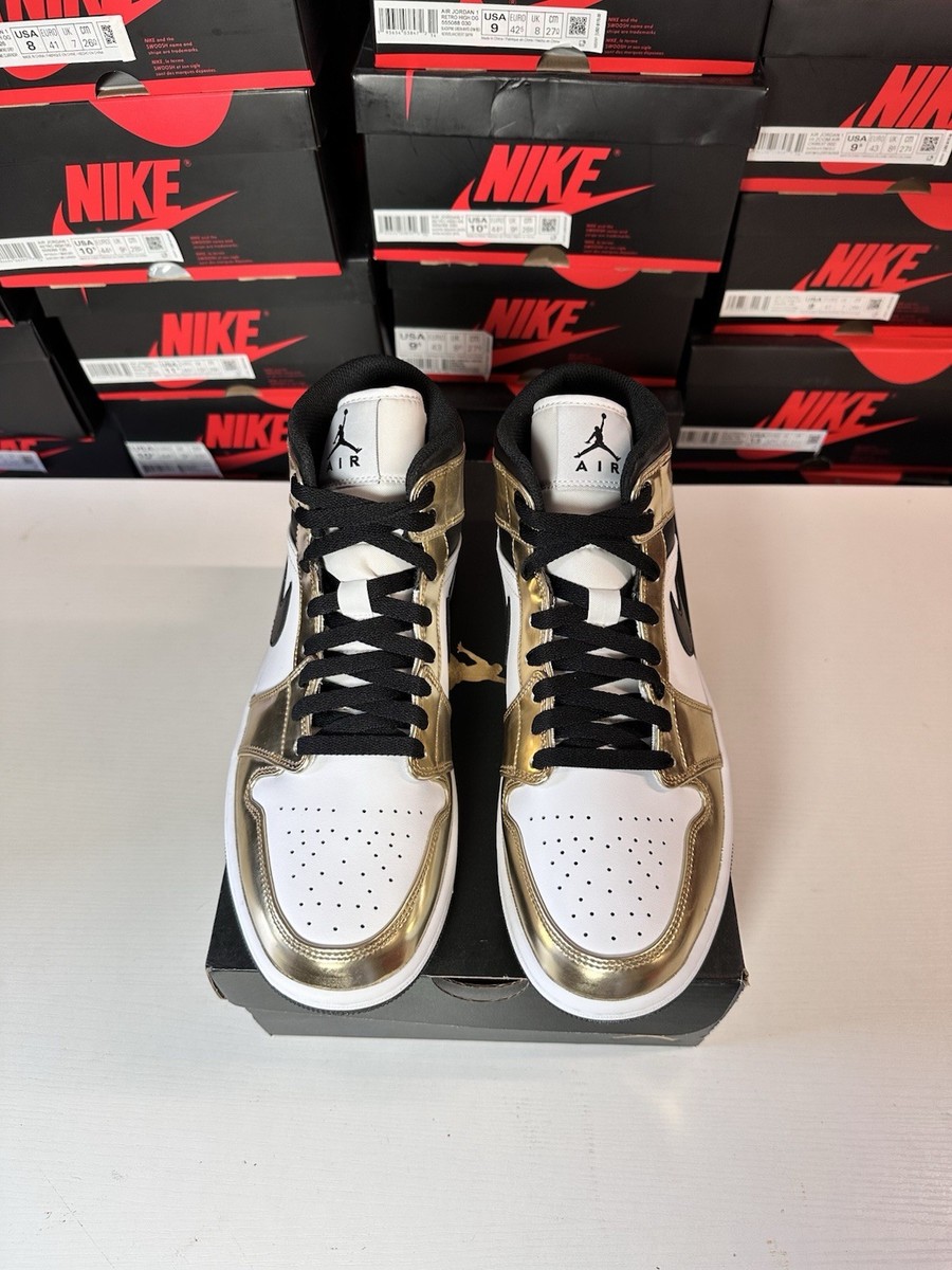 Size 10.5 - Jordan 1 Mid SE Metallic Gold 2020 for sale online | eBay