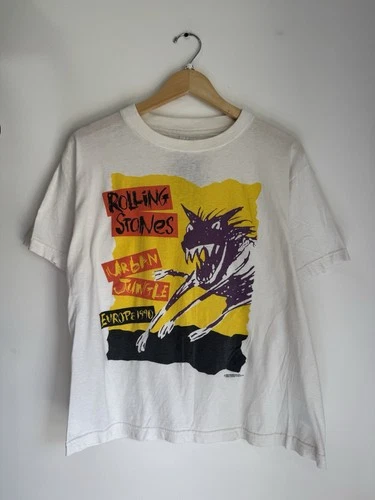 90s Rolling Stones Urban Jungle European Tour Rock B 1990s vintage concert t-shirt, vintage, single stitch, B+ condition
