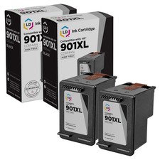 LD Reman Replacement Ink Cartridge for HP CC653AN HP 901 Black 2 Pack