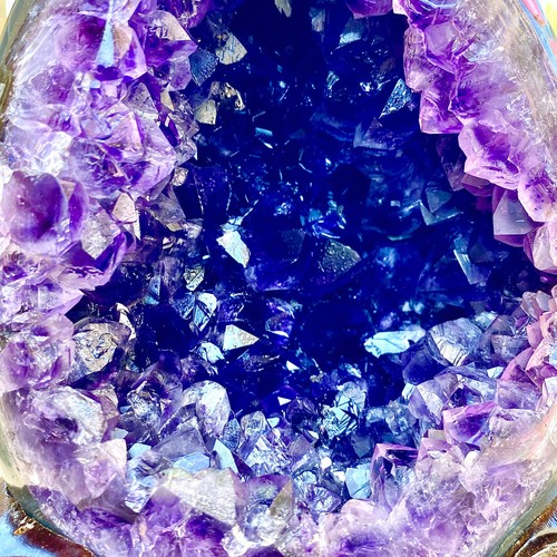 8.1LB Rare Uruguayan amethyst dragon egg cave decoration+base - 第 15/15 張圖片