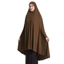 Muslim Women Hijab Large Overhead Headscarf Prayer Burka Ramadan Niqab One Piece