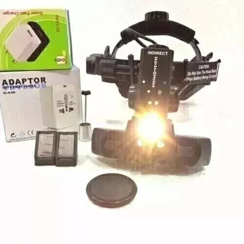 Oftalmoscopio indirecto con paquete combinado de lentes 20D 90D 78D accesorios Foto 4 de 4