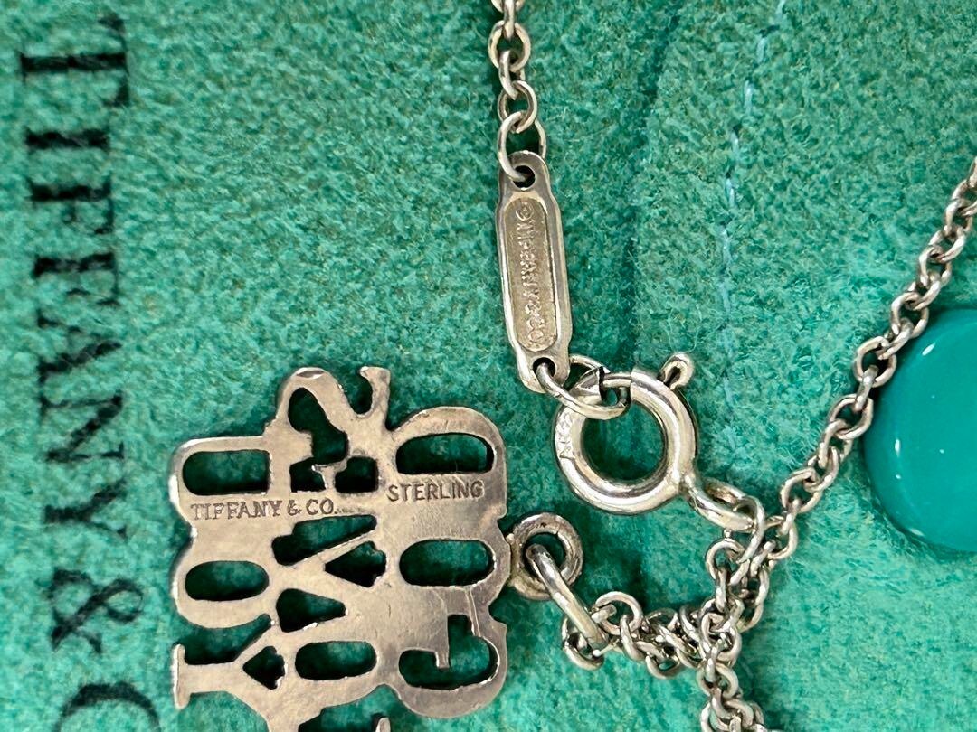 TIFFANY & CO . GOD LOVES YOU Chain Pendant Necklace Women TIFFANY & CO . GOD LOVES YOU Chain Pendant Necklace Women