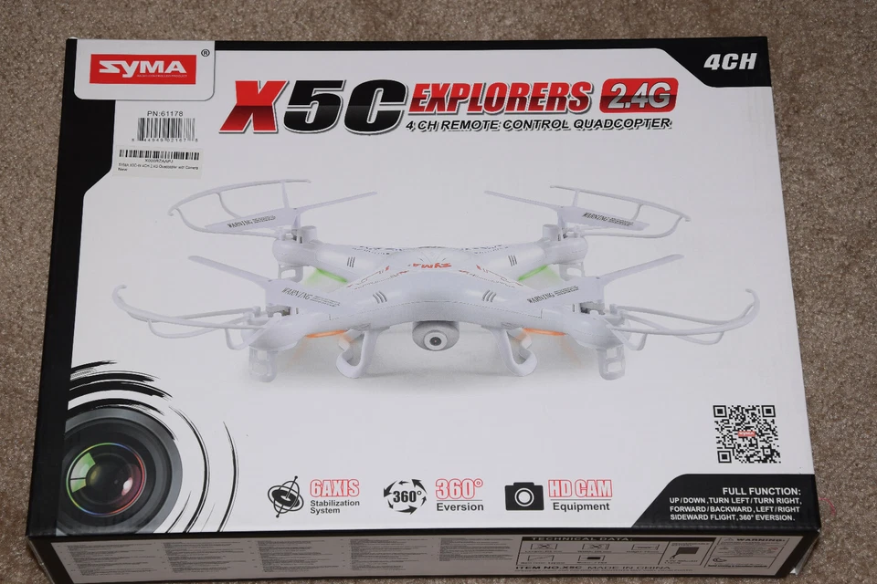 Syma X5c Explorers 2.4g 4ch 6 Axis Gyro RC Quadcopter Drone With HD Camera Newww - Image 2 of 4