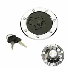 Fuel Gas Tank Cap Cover Lock w/ keys For Kawasaki Ninja 250 250R EX250 1988-2007