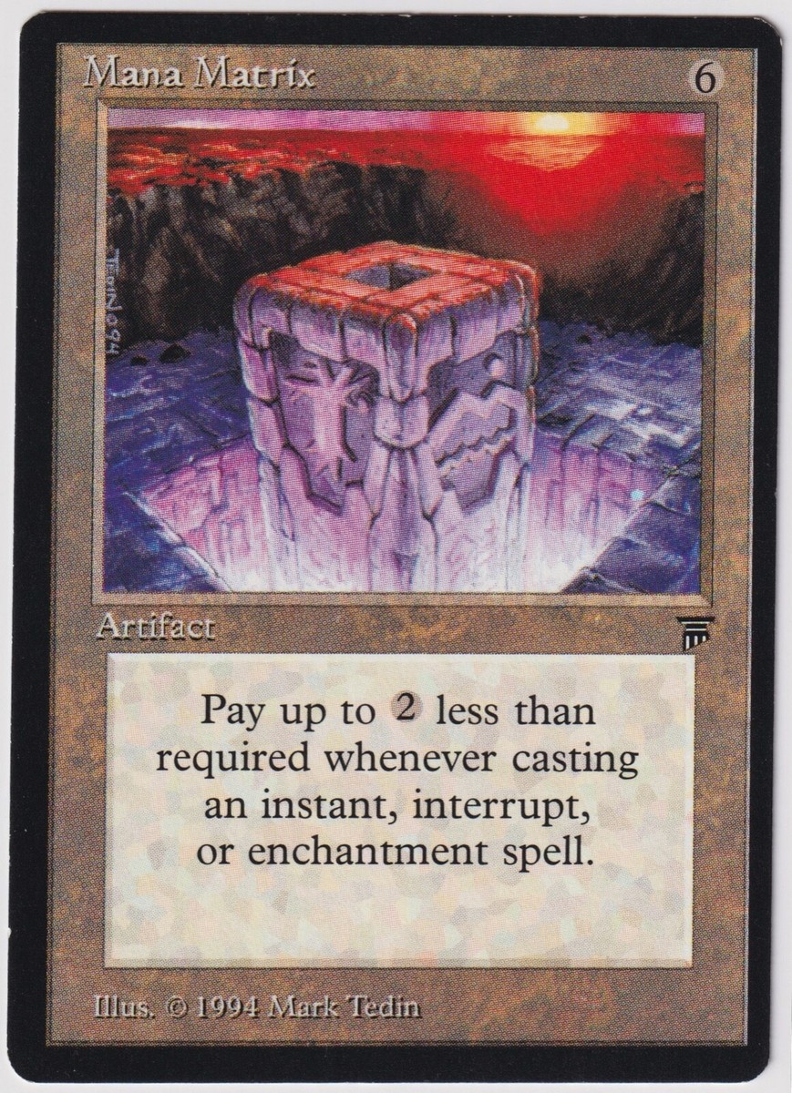 マジック：ザ・ギャザリング MTG  mana matrix MTG 1X Mana Matrix X1 Legends Magic the Gathering - SP | eBay