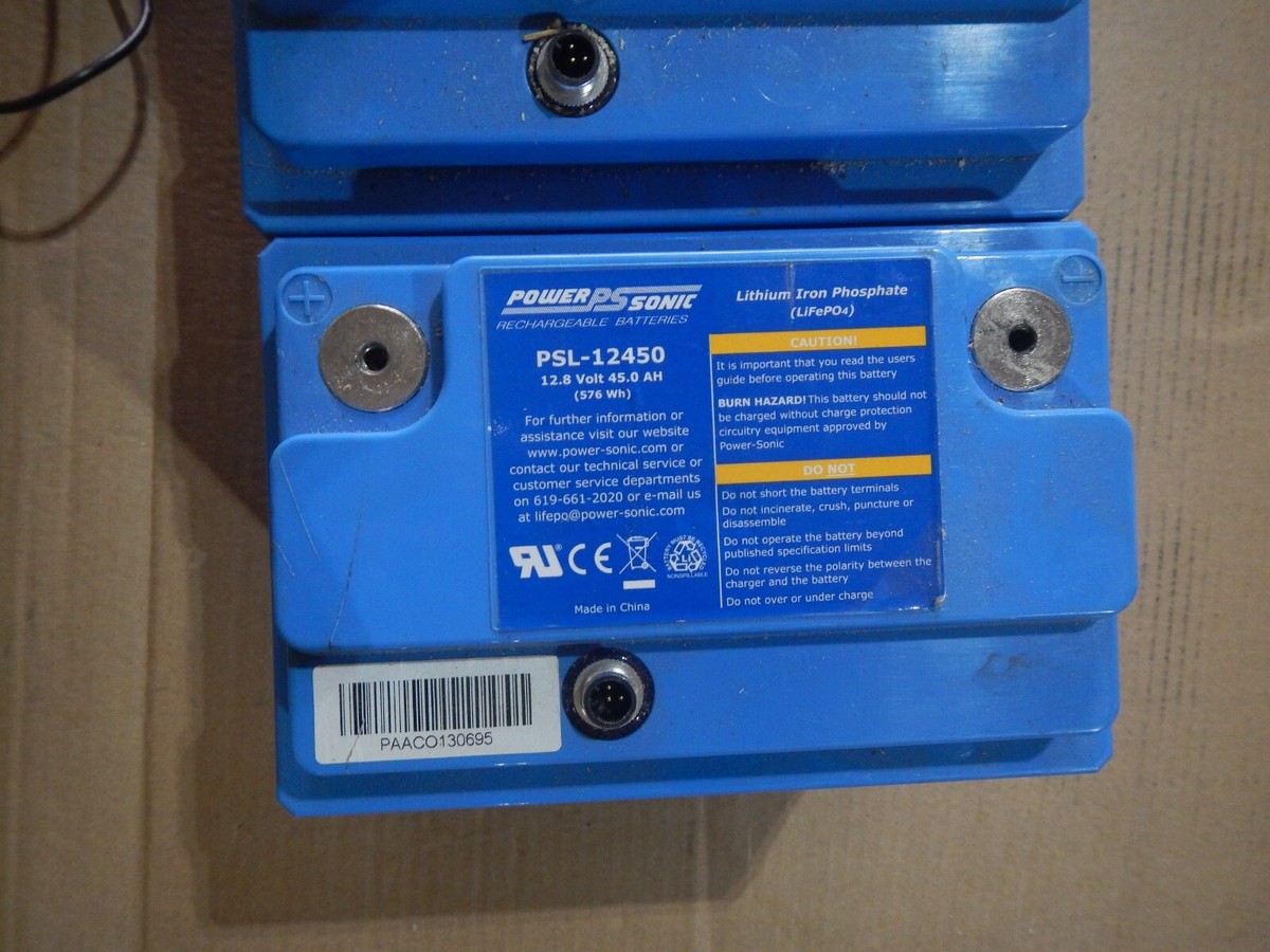 Power-Sonic PSL-12450E 12.8V 45Ah Lithium Iron Phosphate Battery