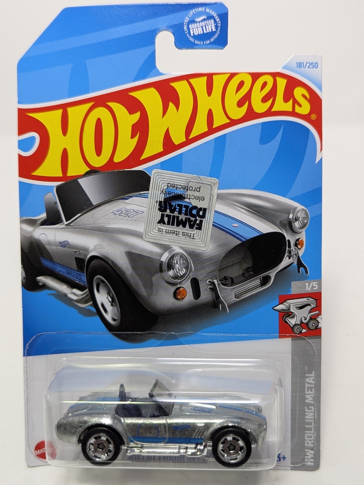 Hot Wheels 2024 Zamac Shelby Cobra 427 S/C #181, Hot Wheels Rolling Metal 1/5