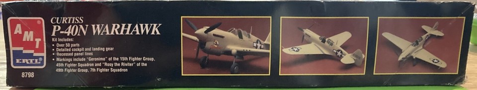 Curtiss P-40N Warhawk 1/48 AMT Ertl , Sealed in bags | eBay