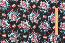 Marvel Comics Spiderman Black Widow 100% Cotton Fabric Fat Quater Superheros