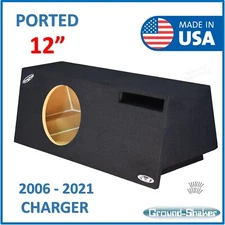 2006-2021 Dodge Charger 12" Single PORTED Sub Box Subwoofer Enclosure