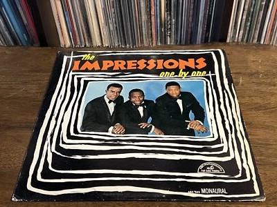 The Impressions - One By One (LP, Album, Mono) (Very Good (VG