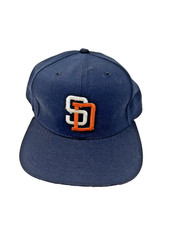 Vintage MLB Baseball San Diego Padres New Era Pro Model Wool Blend Cap Size M/L