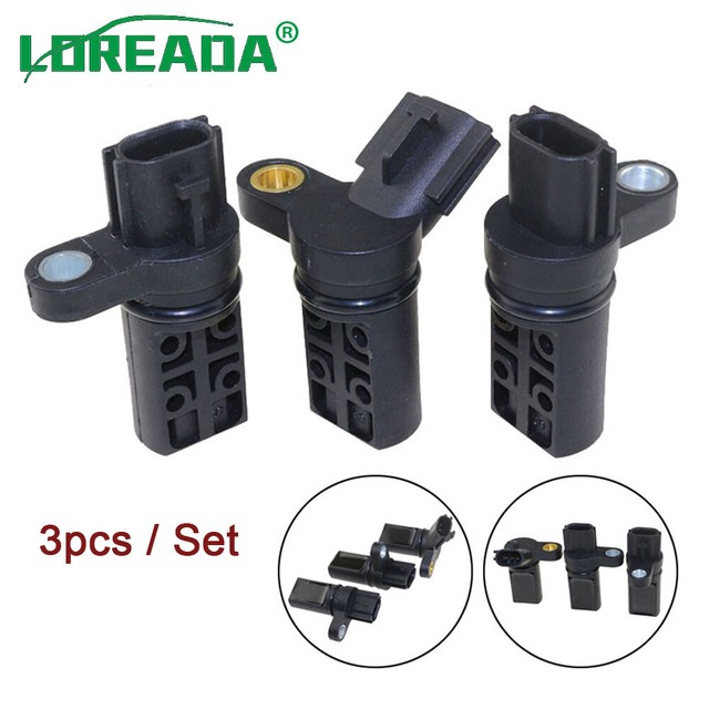 Set Of 3 Camshaft & Crankshaft Position Sensors For 2002-2008 Infiniti/Nissan 3.5L V6 9 thumbnail image