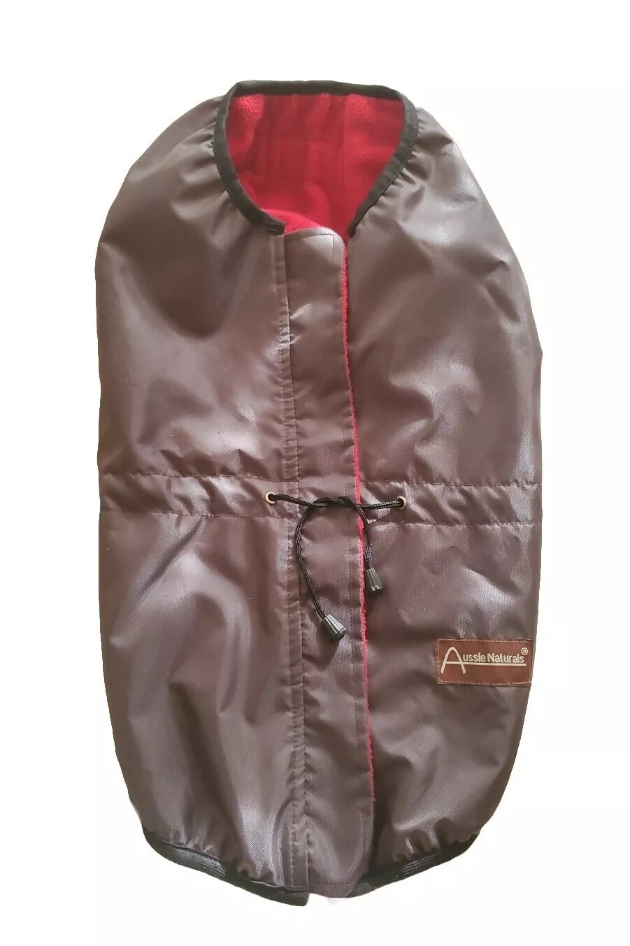 Aussie Naturals Dog Reversible Coat Size M 16"18" Fleece Lined Zipper