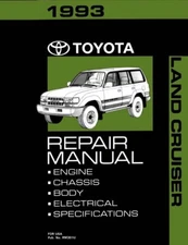 1993 Toyota Land Cruiser Shop Service Repair Manual