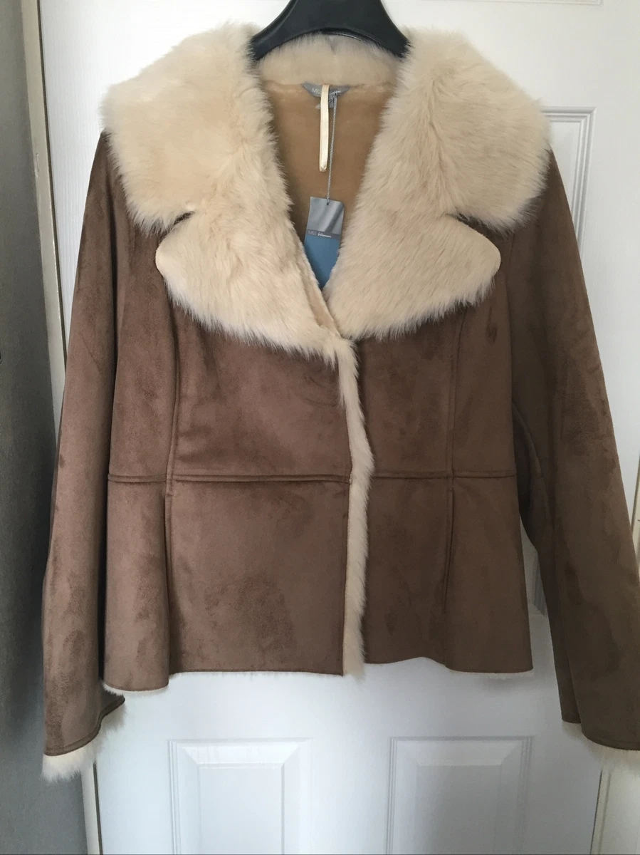 Brand New M S Faux Suede Fur Jacket Size L Relisted Due To Time Waster