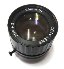 1/3" F1.4 25mm CCTV Lens view 70m IR Fixed Iris CS Mount 3mp for IP ccd Camera