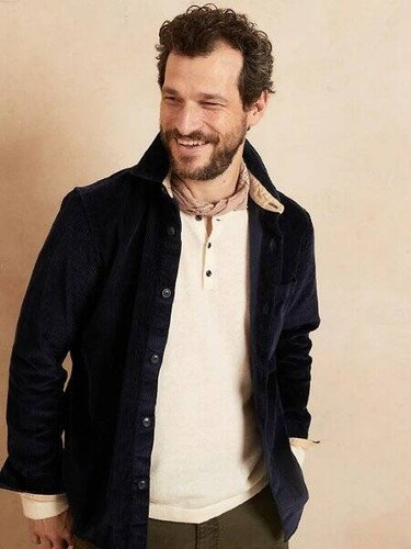 NEW BANANA REPUBLIC NAVY BLUE ORGANIC 