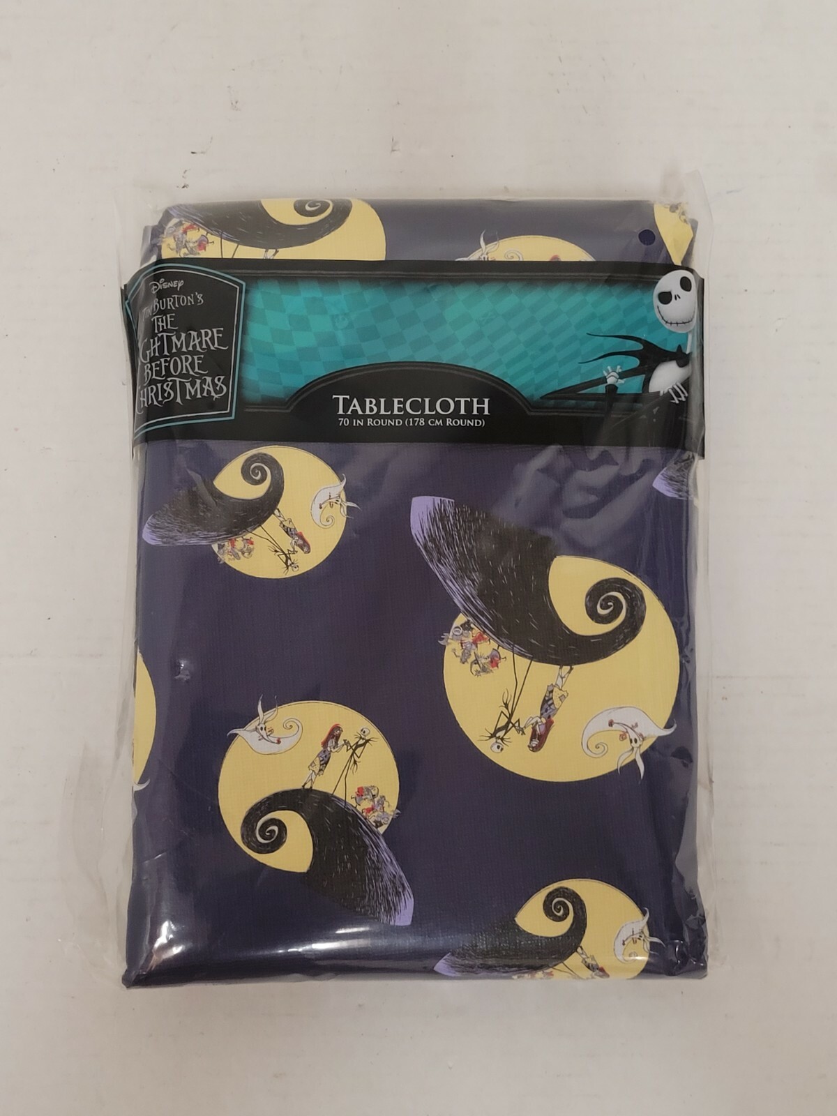 Vinyl Tablecloth The Nightmare Before Christmas 70” Round Jack