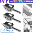 Stainless Steel Scoop Bar Ice Candy Dry Goods Popcorn Commercial Scooper 12oz