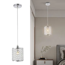 Crystal Pendant Light Modern Indoor Decor Pendant Lighting Ceiling Hanging Light