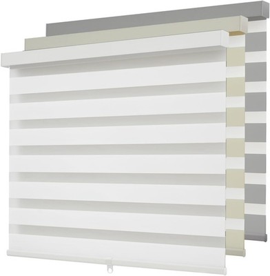 Cordless Zebra Blinds for Windows,Free-Stop Roller Zebra Shades,Light Filtering