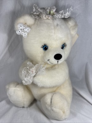 Vintage Russ Bride Teddy Bear Plush Stuffed Animal Wedding Toy Original Tag