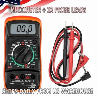 Digital Multimeter Voltmeter XL830L AC DC Ammeter Ohmmeter Volt Meter Tester Ohm