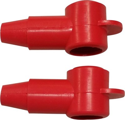 5/16'' Stud Terminal Cover - Electrical Battery Connection Insulator (2 Pack)Red