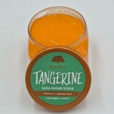 Tree Hut Tangerine Shea Sugar Vitamin C Exfoliating  Hydrating Body Scrub 18 oz