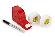 ScotchCode Wire Marker Write-On Dispenser with Tape and Pen SLW, 1.0 in x 5.0 in