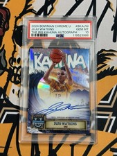 2024 Bowman Chrome U Juju Watkins The Big Kahuna Auto Case Hit Psa 10 BKAJW