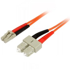 Image of StarTech.com 2m Fiber Optic Cable - Multimode Duplex 50/125 - LSZH - LC/SC - OM2