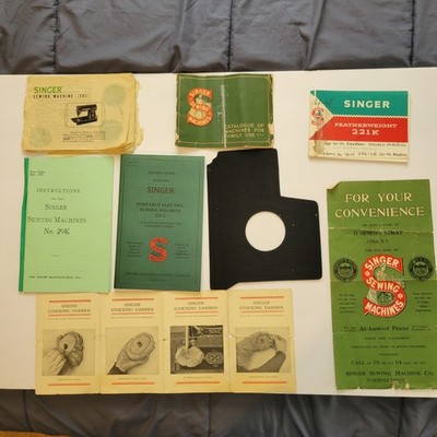 SINGER SEWING MACHINE INSTRUCTION MANUALS AND XTRAS