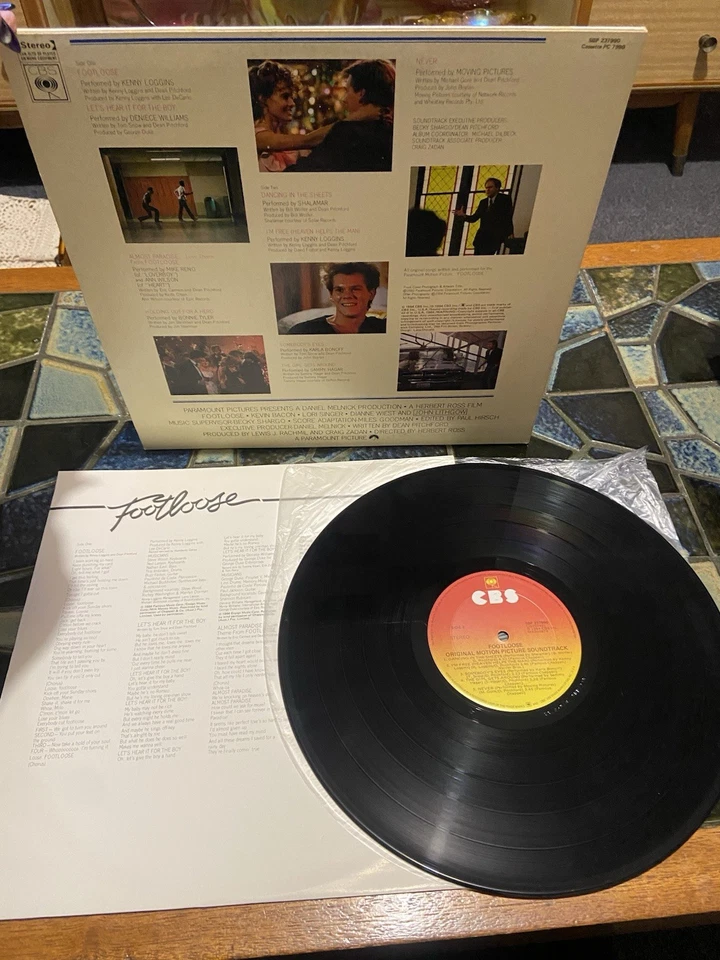 FOOTLOOSE ORIGINAL MOTION PICTURE SOUNDTRACK 1984 Vinyl Lp Record Album +lyrics - Image 2 of 4