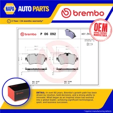 Brake Pads Set fits BMW X2 F39 1.5D Front 2018 on B37C15A Brembo 34106863293 New