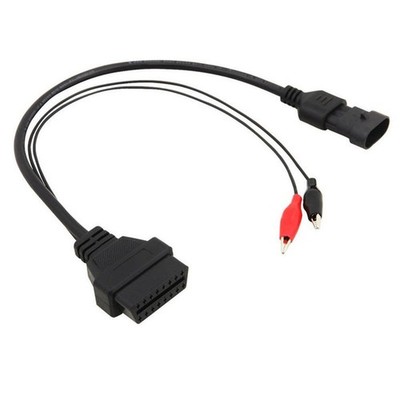 3 Pin to 16 Pin OBD2 Adapter Connector Diagnostic Cable for Fiat Alfa Lancia NEW