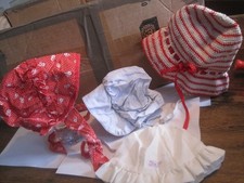 Day Lee Design San Diego Hat Crochet BUCKET HAT/KOALA BABY/PRAIRIE BONNET-LOT 4