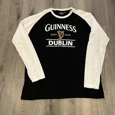 Guinness Dublin Irish Beer Casual Longsleeve Shirt Size Men  s XL
