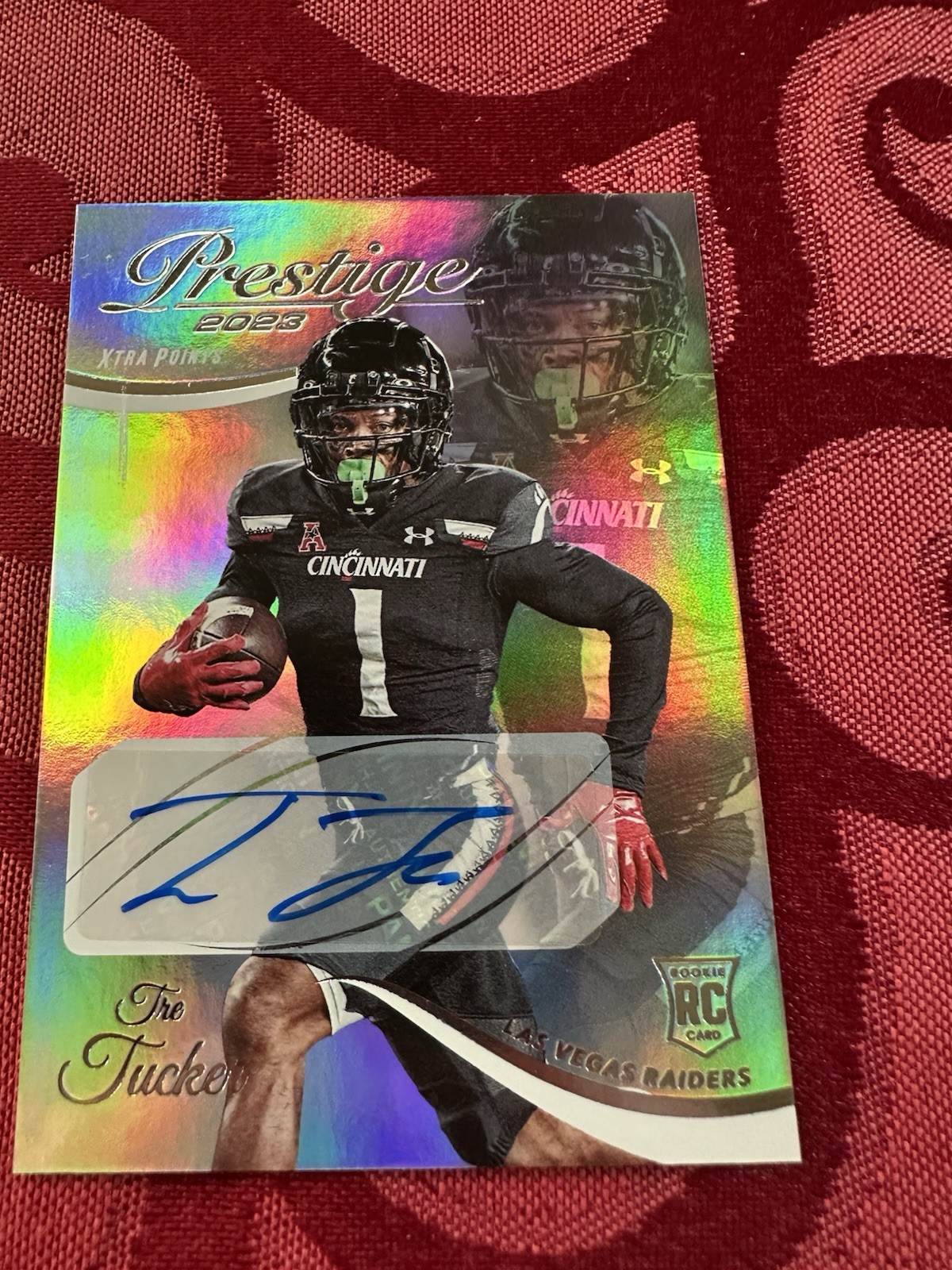 Tre Tucker Panini Prestige #379 Xtra Points Premium-Signature