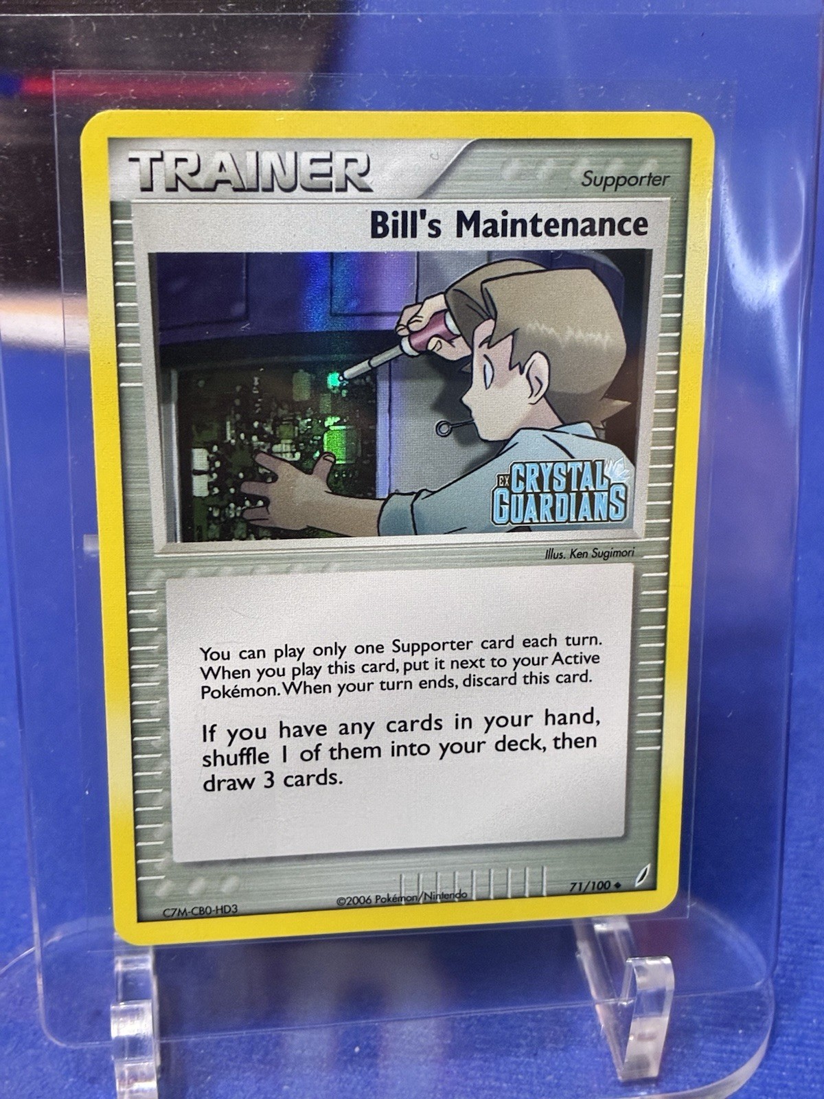 Pokémon TCG Bill's Maintenance 71/100 Crystal Guardians RH Unc EN