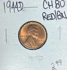 1944-D LINCOLN WHEAT CENT ~ BU RED/BN ~BEAUTIFUL COIN~