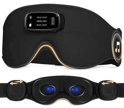 LC-dolida Pro Bluetooth Sleep Mask with White Noise & 3-Colored Lights, Upgra...