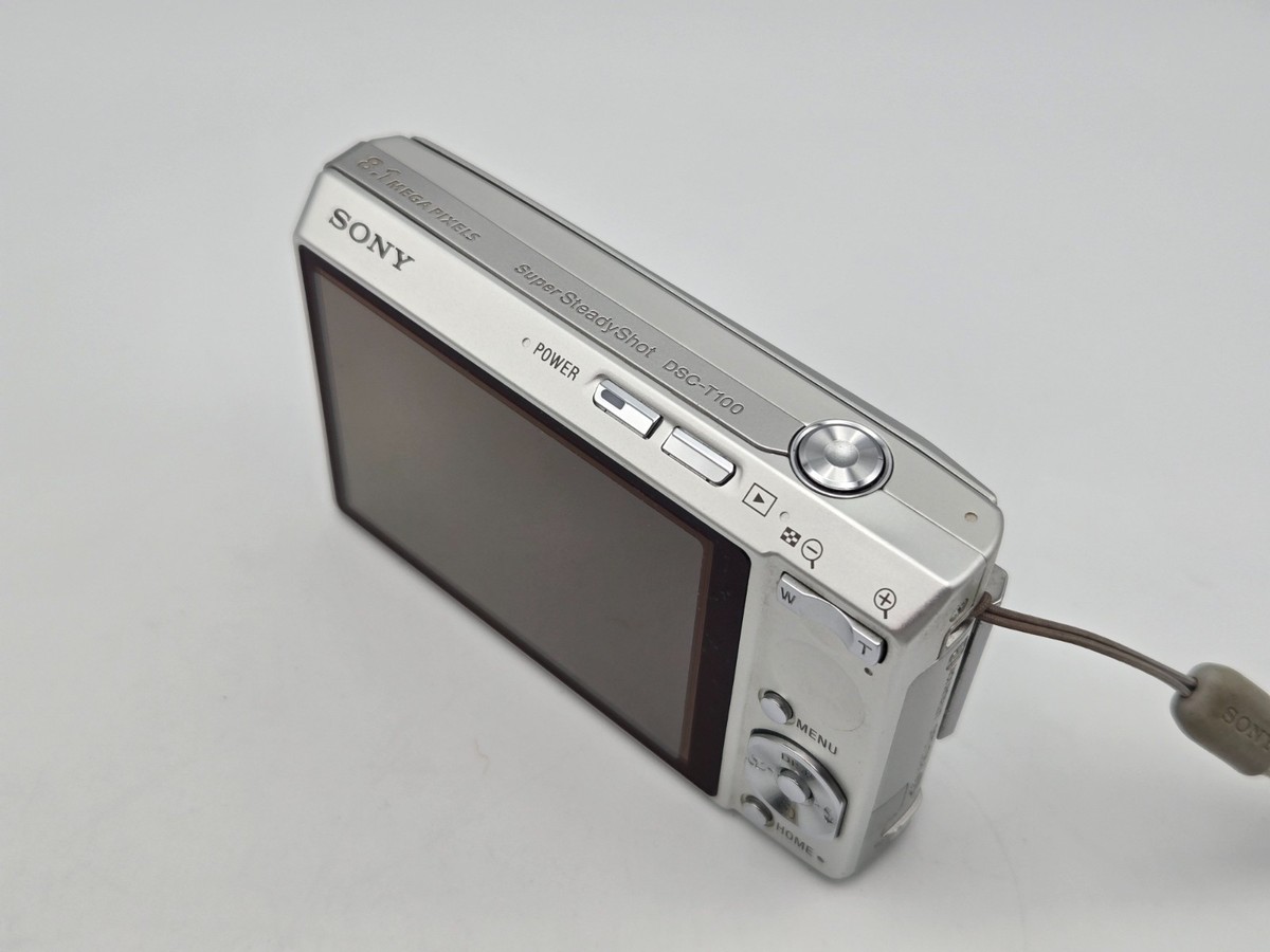 MINT] SONY Cyber-Shot DSC-T100 Silver Compact Digital Camera From