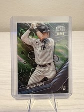 2023 Topps Chrome Black Anthony Volpe #76 Rookie GREEN REFRACTOR CARD /99