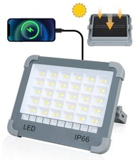 12000mah Rechargeable Solar Led Light Work Light - Ip66 Waterproof-power Bank 12000mah Rechargeable Solar Led Light Work Light - Ip66 Waterproof-power Bank