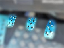 Beatrush Pedal Covers Blue for Suzuki Swift Sport ZC32S and Alto Works HA36S