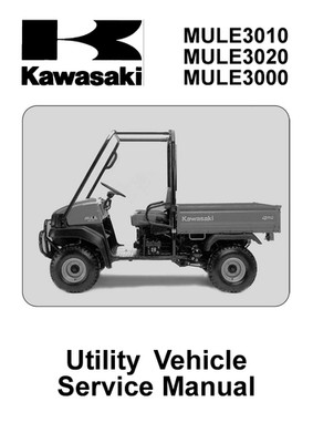 2001  - 2008 Service Repair Manual Kawasaki Mule 3000 3010 3020 99924-1262-07